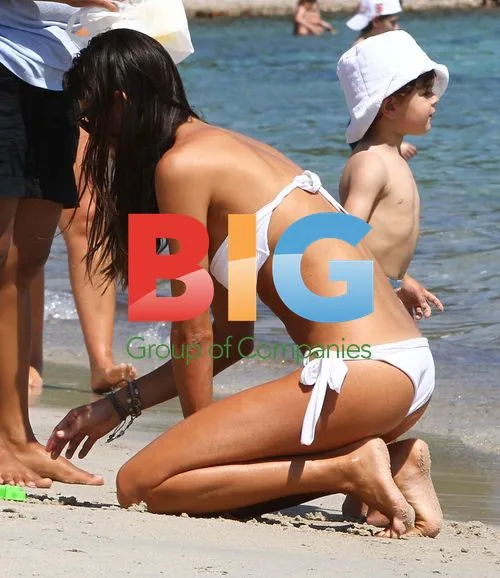 Elisabetta Gregoraci and son Nathan Falco