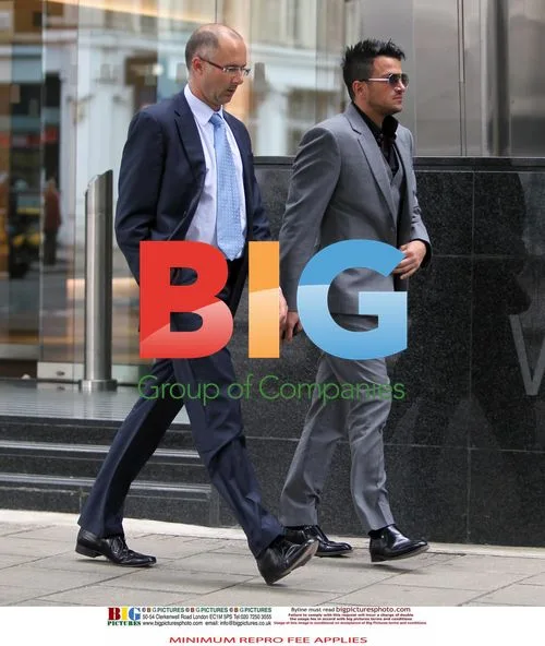 Katie Price and Peter Andre at Solicitors' Office