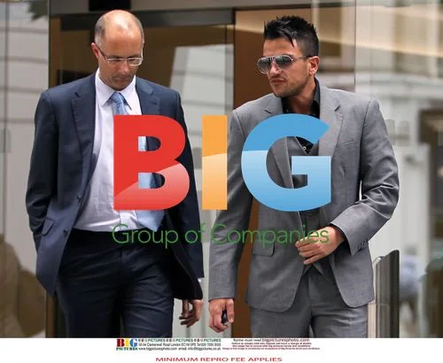 Katie Price and Peter Andre at Solicitor's Office