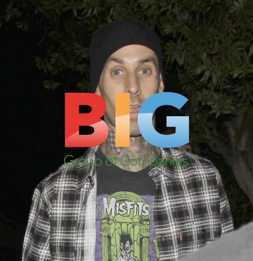 Travis Barker with Landon and Alabama