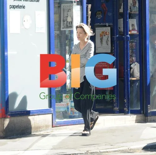 Tristane Banon Spotted Walking Dog in Paris