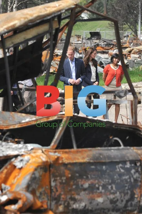 Prince William and Kate Visit Fire-Damaged Neighborhood