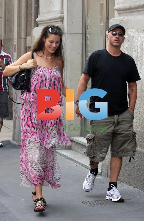 Eros Ramazzotti and Marica Pellegrinelli in Milan