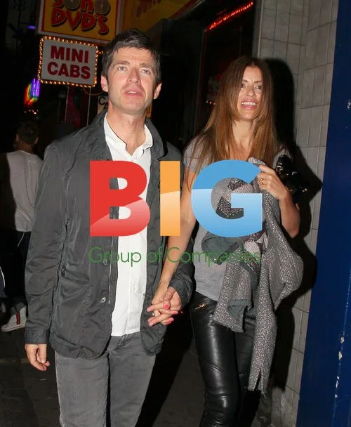 Noel Gallagher and Wife at The Box