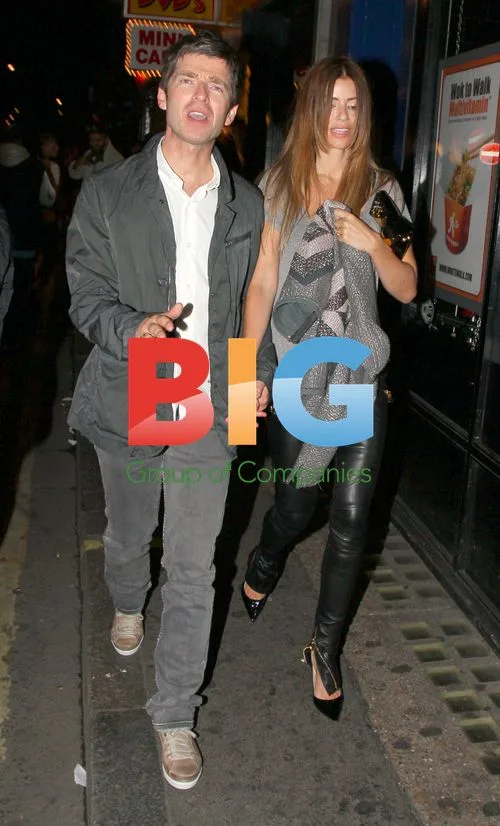 Noel Gallagher and Wife at The Box