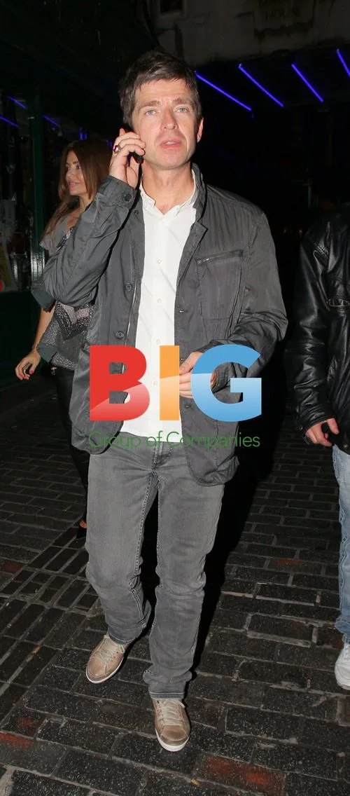 Noel Gallagher and wife at The Box, London