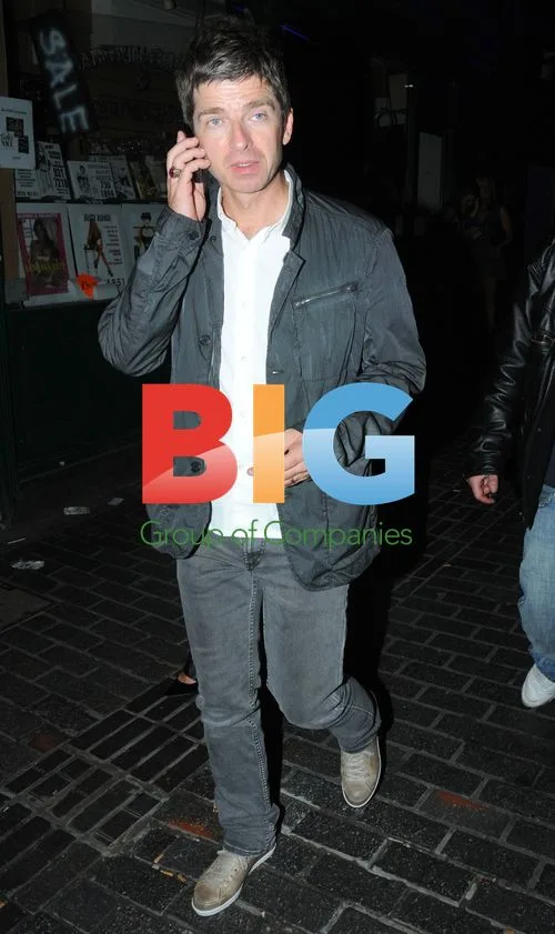 Noel Gallagher and wife Sara at The Box, London