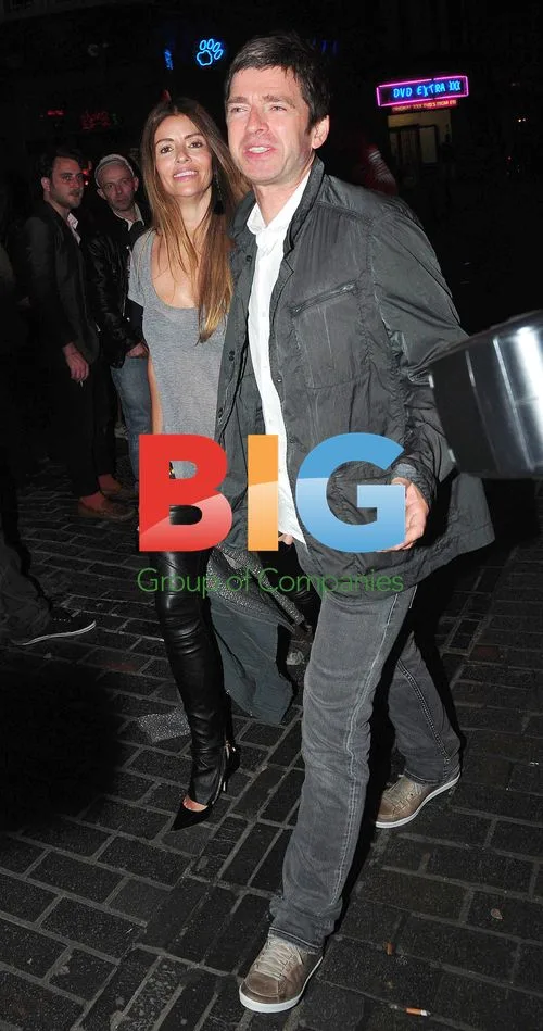 Noel Gallagher and wife Sara out in London