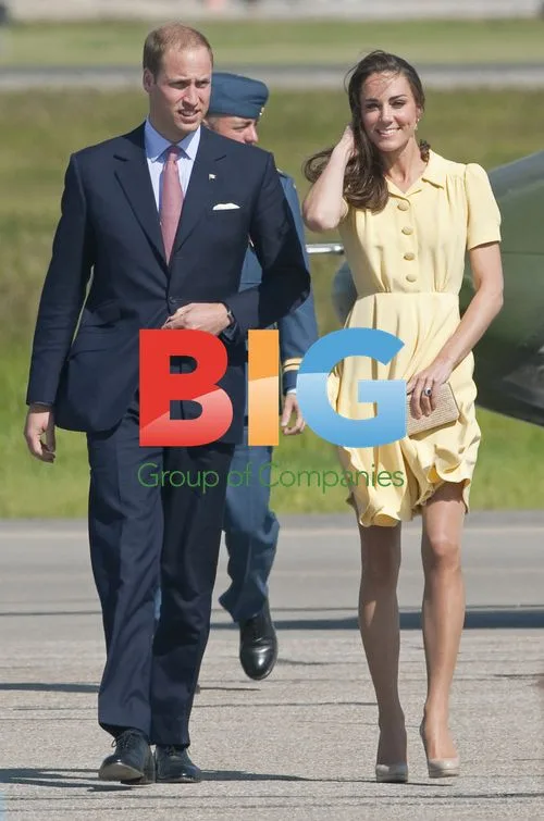 William and Kate arrive for white hatting ceremony