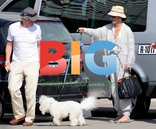 Michael Douglas and Catherine Zeta-Jones at Airport