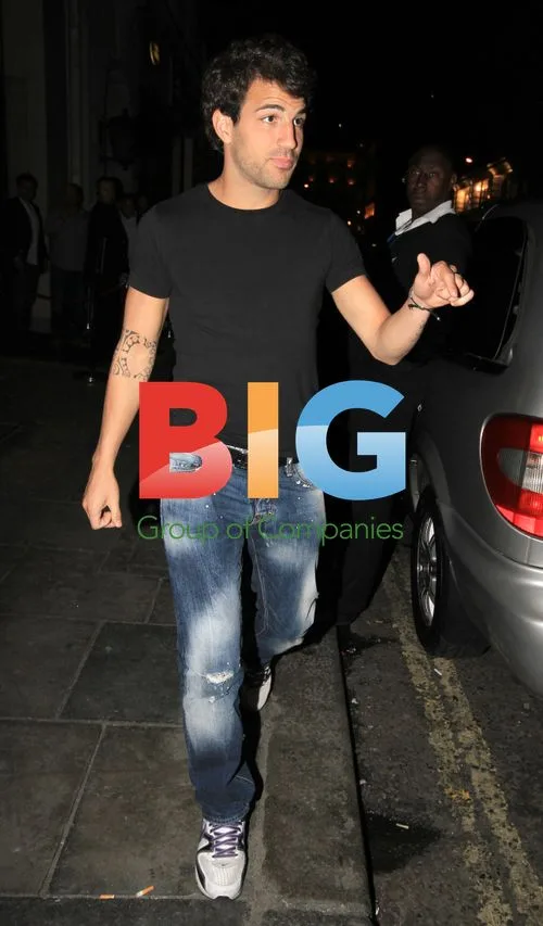 Cesc Fabregas Leaving Restaurant in London
