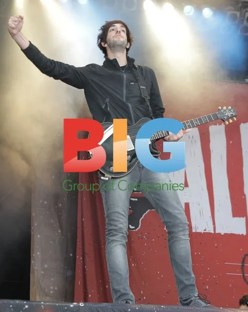 Jack Barakat of All Time Low performs at Sonisphere 2011