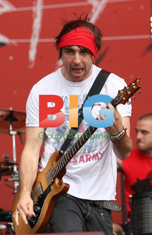 Alexander Gaskarth of All Time Low on Stage