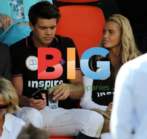 Katie Price and Leandro Penna at Polo Match