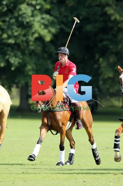 Prince Harry plays polo at Tidworth