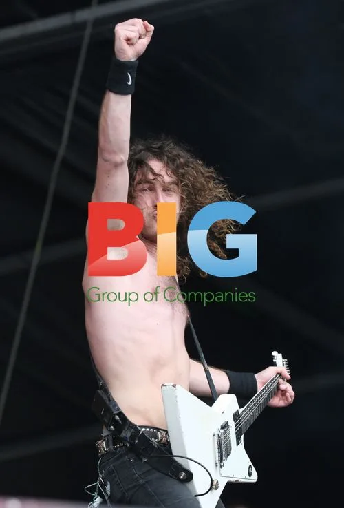 Airbourne Performing at Sonisphere Festival