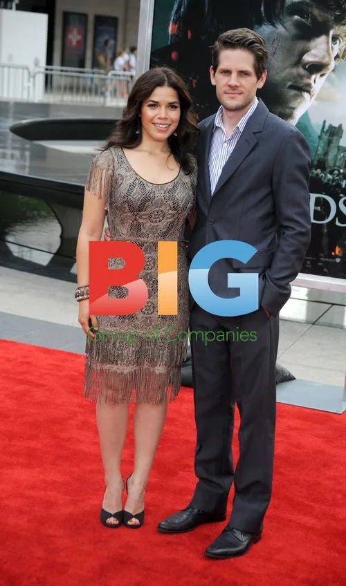 America Ferrera & Ryan Piers Williams at 'Harry Potter' Premiere