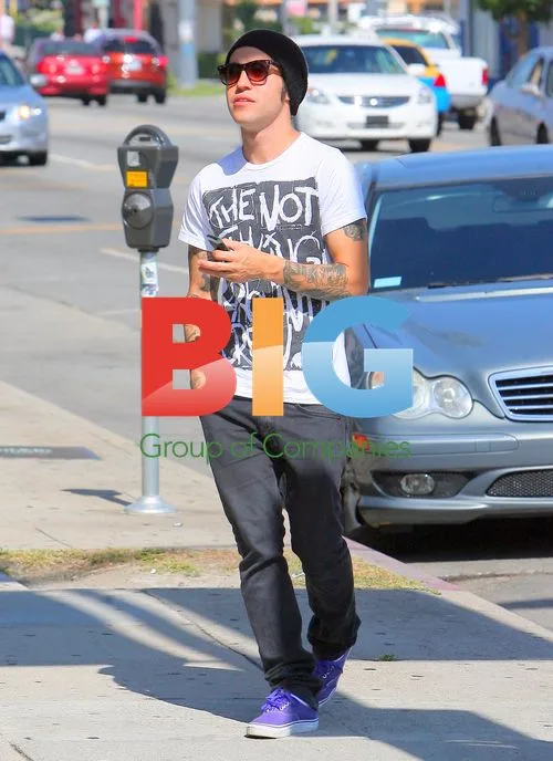 Pete Wentz enjoys stroll with woman in LA