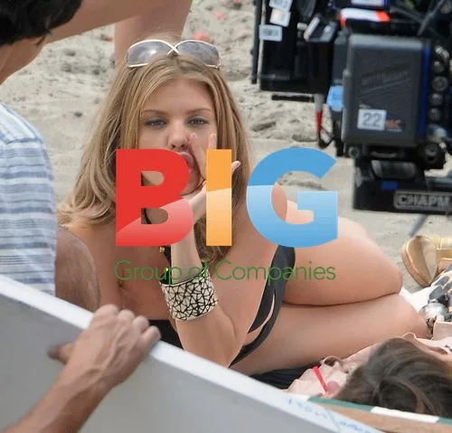 Cast of '90210' filming on LA beach