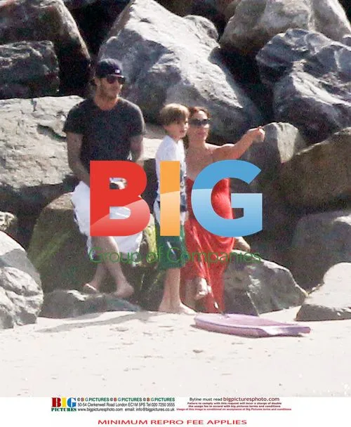Beckham Family Beach Day