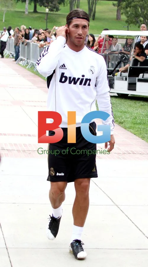 Sergio Ramos at Real Madrid training in LA