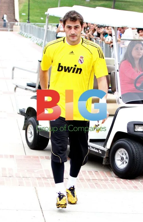 Iker Casillas at Real Madrid practice in LA