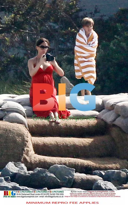 Beckham Family at Beach