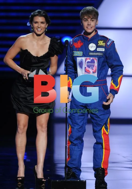 Danica Patrick and Justin Bieber at ESPY Awards