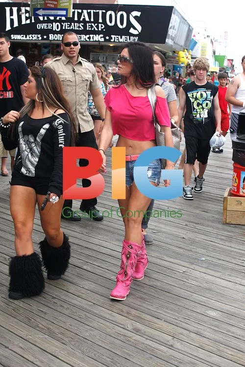 J WOWW & Deena Nicole filming Jersey Shore S5
