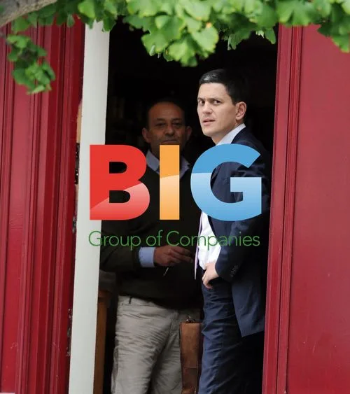 David Miliband Shopping at Wine Store