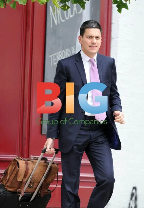David Miliband Spotted Shopping
