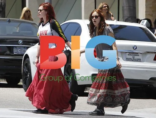 Rumer and Tallulah Willis in Beverly Hills