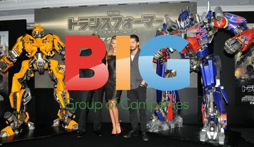 Shia LaBeouf, Rosie Huntington-Whiteley and Michael Bay at Transformers Press Conference