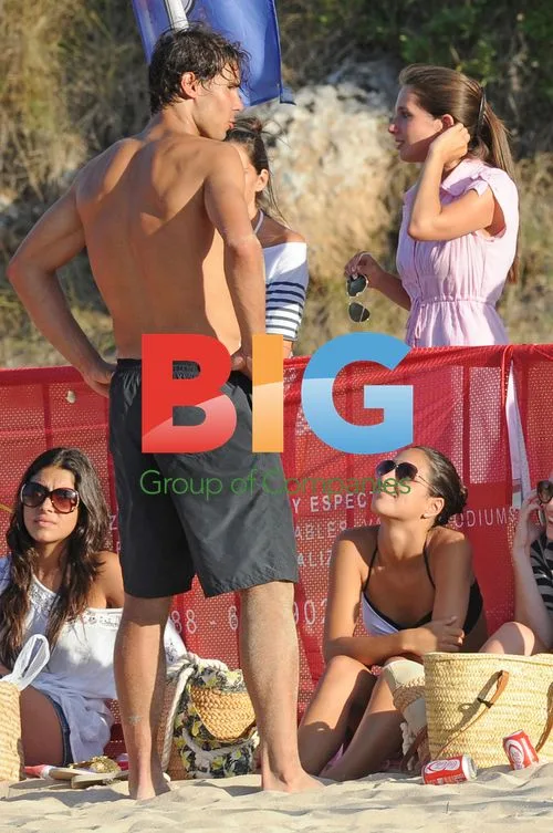 Rafael Nadal with girlfriend in Mallorca