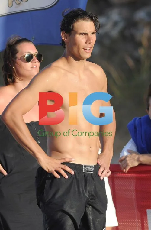 Rafael Nadal and girlfriend at the beach