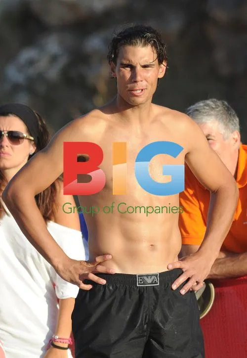 Rafael Nadal and Maria Francisca Perello on beach
