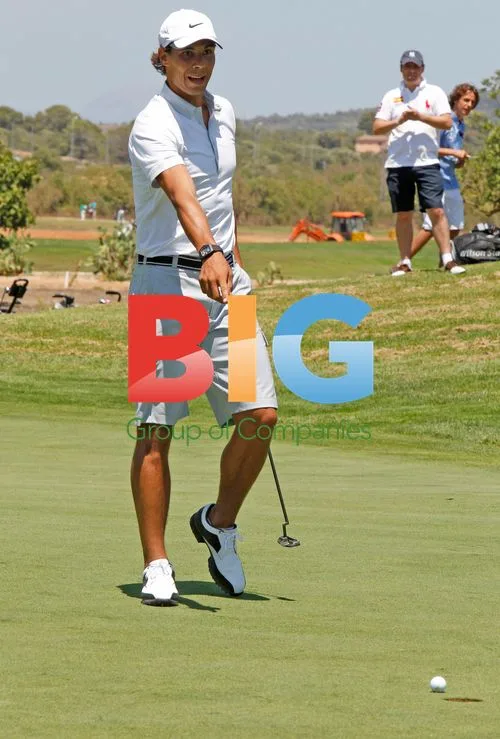 Rafael Nadal Golfing in Mallorca