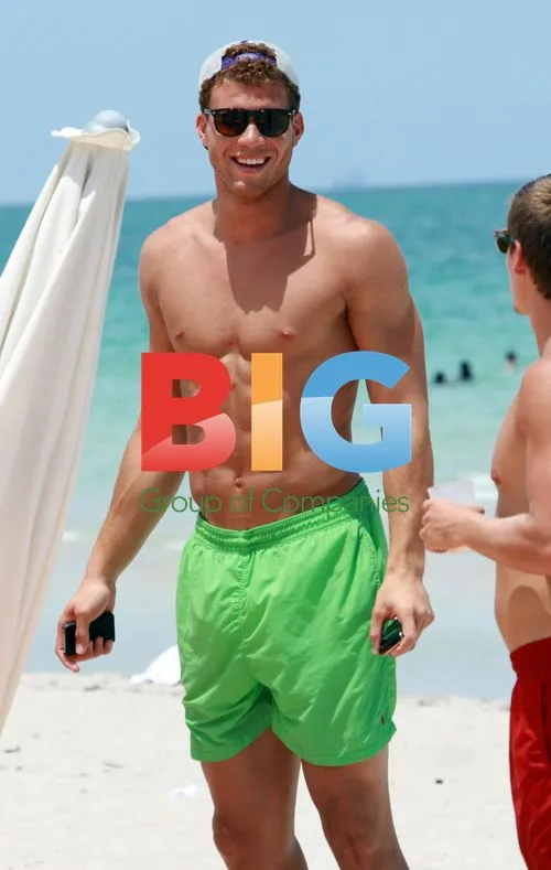 Blake Griffin hits the beach in Miami