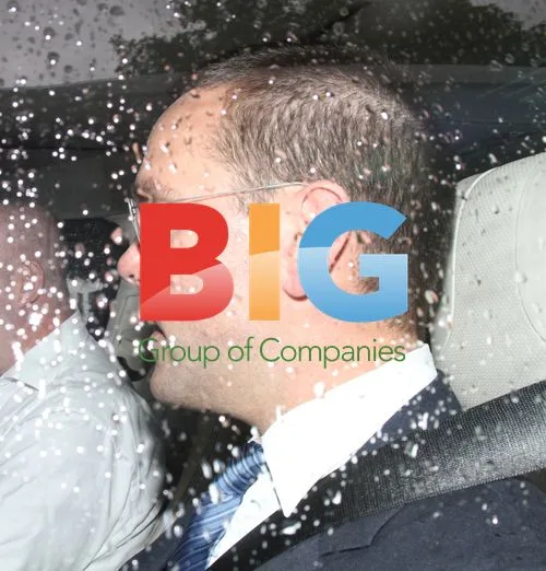 James Murdoch leaves government meeting in London