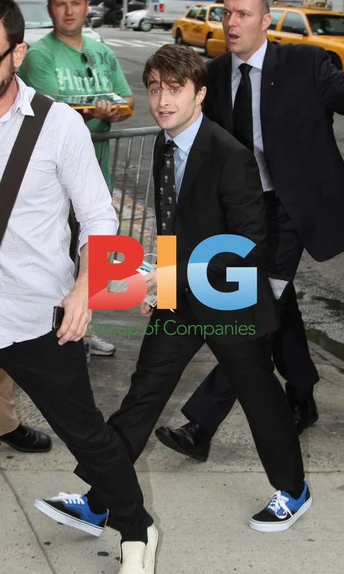 Daniel Radcliffe arriving for Jon Stewart show