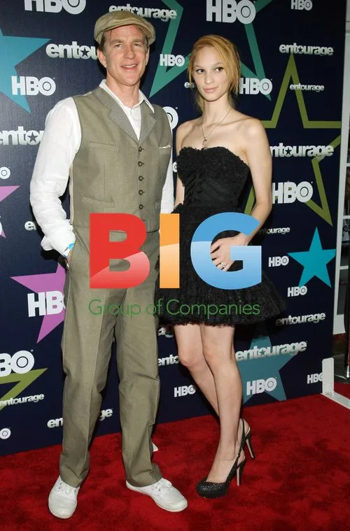 Matthew Modine and daughter at "Entourage" premiere