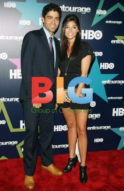 Adrian Grenier and Amanda Setton at "Entourage" Premiere