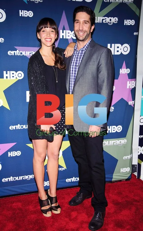 Zoe Buckman and David Schwimmer at \"Entourage\" Premiere