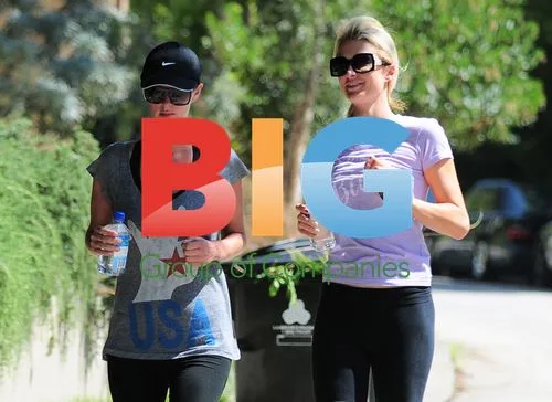 Paris and Nicky Hilton Jog in LA