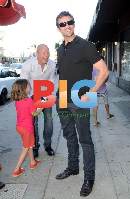 Hugh Jackman and Family Spotted