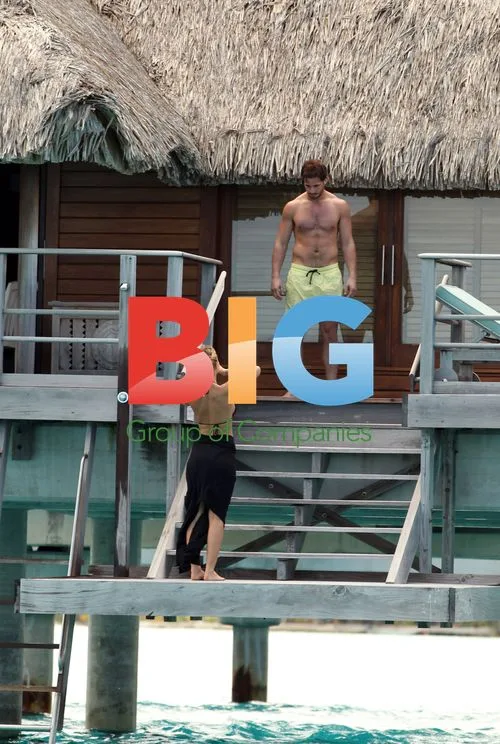 Danny Cipriani and Lara Bingle in Tahiti