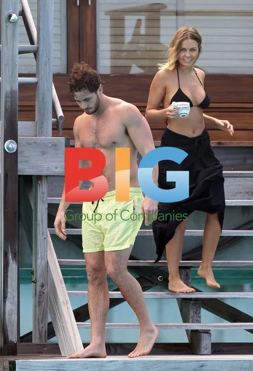 Danny Cipriani and Lara Bingle in Tahiti