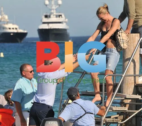 Caprice Bourret and Boyfriend on Boat Trip
