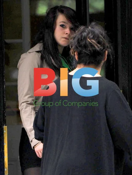 Dawn French and Daughter on Doorstep