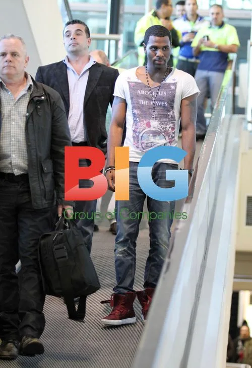 Jason Derulo arrives at Brisbane airport